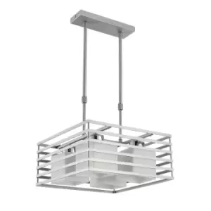 Image of Cell Pendant Light Silver Square