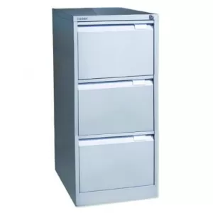 Image of Bisley Filing Cabinet 470x622x1016mm 3 Drawer Goose Grey