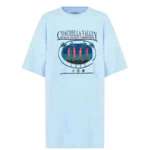 Image of Daisy Street Coachella T-Shirt - Blue