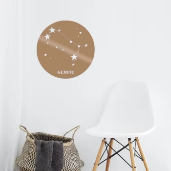 Image of Gemini Horoscope - Copper Copper Decorative Metal Wall Accessory