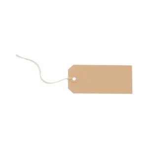 Image of Strung Tags 108mm x 54mm Buff 1 x Pack of 1000