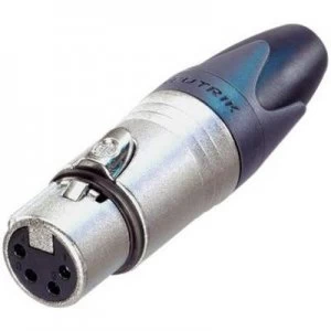 Image of Neutrik NC4FXX XLR connector Socket, straight Number of pins: 4 Silver