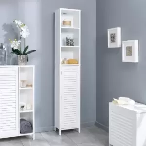Image of White Tuscany Tall Cabinet White
