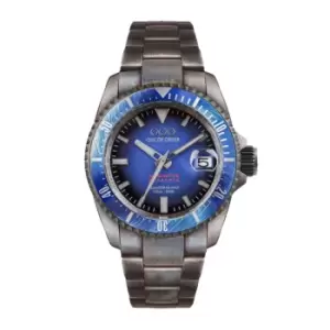 Image of Out Of Order 001-21.BL Mens Blue Automatico Quaranta Wristwatch