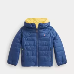 Image of Polo Ralph Lauren Boys' Reversible Bomber Jacket - Newport Navy/Beach Yellow - 10-12 Years