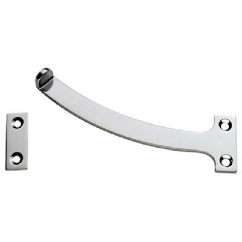 Image of Loops PAIR Quadrant Arm Casement Window Stay 150mm Polished Chrome Window Fitting Multi