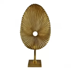 Image of Gold Metal Fossil Sculpture, 50cm