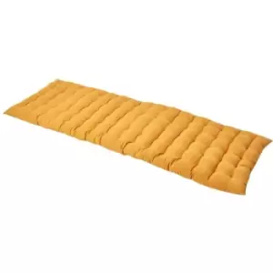 Image of Mustard Bench Cushion, Three Seater - Homescapes