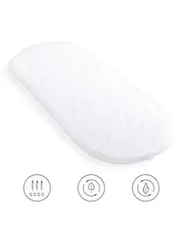 Image of Clair De Lune Quilted Microfibre Wicker Moses Basket Mattress