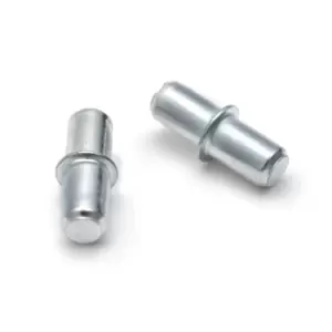 Image of GTV Shelf Supports Plug in Steel Pegs Pins, Pack of 12. with Collar for 5mm Hole