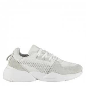 Image of Puma Zeta Suede Trainers - Wht/Glacier