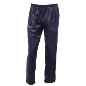 Image of Regatta Mens Pack It Waterproof Overtrousers Navy M - Waist 33-34' (84-86cm)