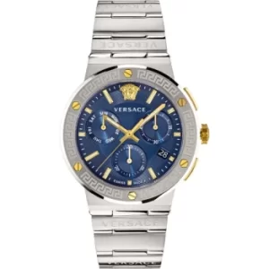 Image of Mens Versace Greca Logo Chrono Watch