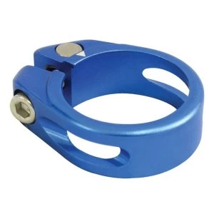 Image of ETC One23 Alloy Seat Clamp 34.9mm Blue