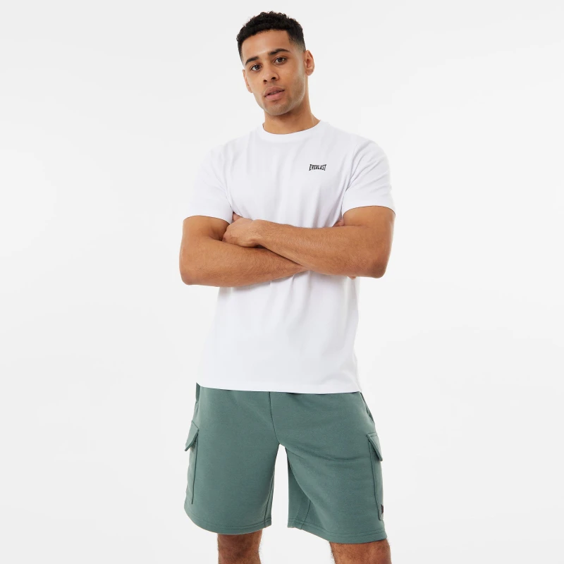 Image of Everlast Essential Logo Jersey T-Shirt Mens - White White S