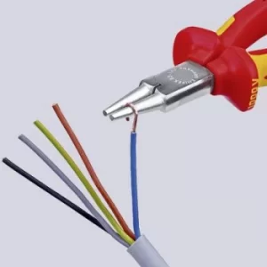 Image of Knipex 22 06 160 VDE Round nose pliers Straight 160 mm
