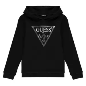 Image of Guess Core Logo Hoodie - Black
