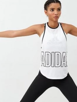 Image of Adidas Alpha Tank - White