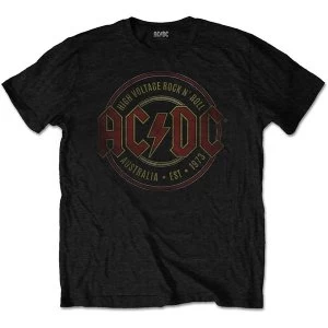 Image of AC/DC - Est. 1973 Mens Medium T-Shirt - Black