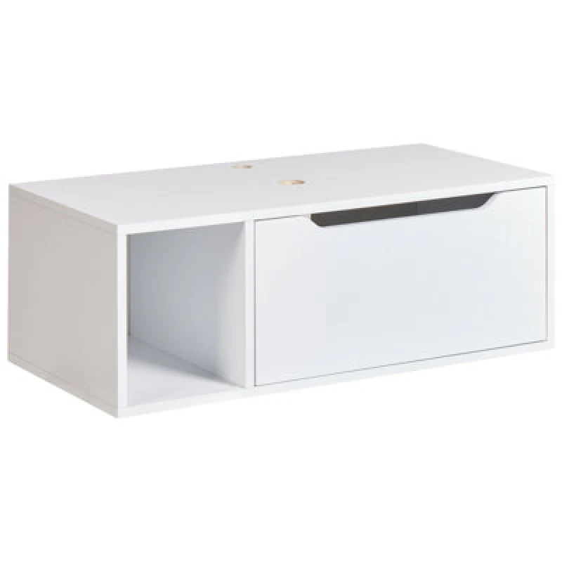 Image of Beliani Wall Mounted Vanity Unit Cascavel 80 Cm White