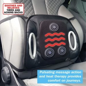Image of Streetwize Heated Lumbar Massage Cushion