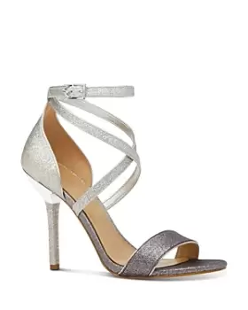 Image of Michael Kors Womens Astrid Two Tone Stiletto Sandals