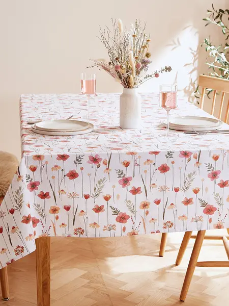 Image of Catherine Lansfield Harvest Flowers Large Tablecloth