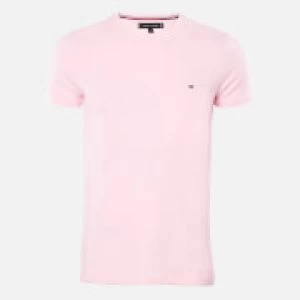 Image of Tommy Hilfiger Mens Stretch Slim Fit T-Shirt - Classic Pink - L