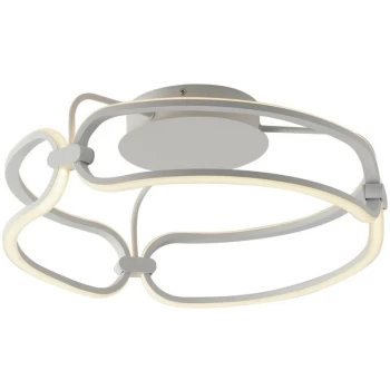 Image of Fan Europe Infinity - Integrated LED Circular Flush Ceiling Pendant - 45cm, White, 4000K