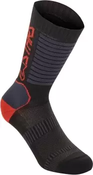 Image of Alpinestars Paragon Lite 19 Socks, black-red Size M black-red, Size M