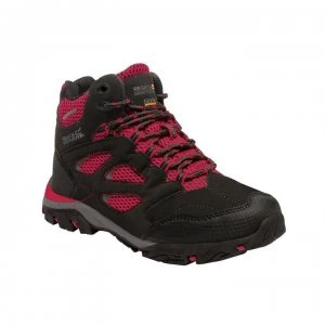 Image of Regatta Holcombe IEP Junior Waterproof Walking Boots - Black/Pepper