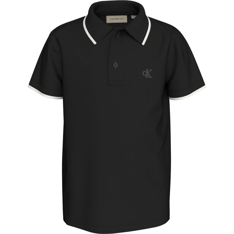 Image of Calvin Klein Jeans Short-sleeved polo juniors - Black One Size