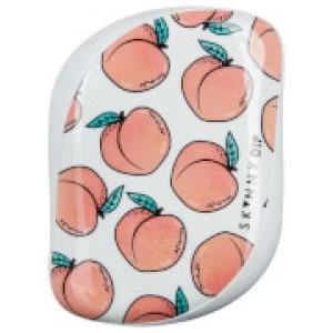 Image of Tangle Teezer x Skinny Dip Compact Styler Detangling Hair Brush - Cheeky Peach