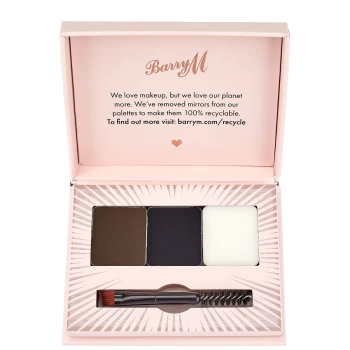 Image of Barry M Fill Shape Brow Kit - Dark Dark Brown