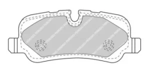 Image of Ferodo FDB4432 Brake Pad Set Rear Axle Premier Car