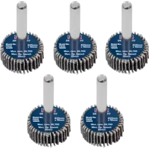 Image of Sealey Flap Wheels Pack Of 5 25mm 10mm Assorted