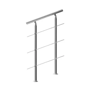Image of Banister Stainless Steel 2.6ft 3 Crosspieces