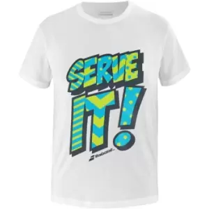 Image of Babolat Excercise Message Tee - White