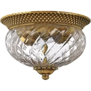 Image of Plafonnier Plantation Laiton bruni 30,5 Cm