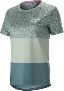 Image of Alpinestars Stella Alps 8.0 SS Ladies Bicycle Jersey, turquoise, Size XL for Women, turquoise, Size XL for Women