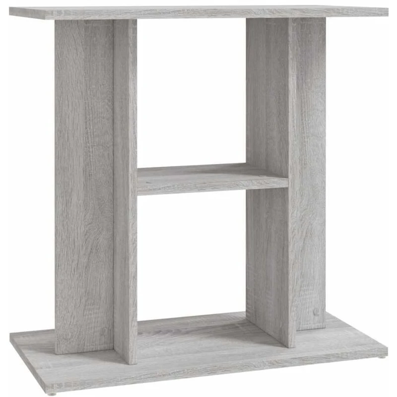 Image of VIDAXL Vidaxl - Aquarium Stand Grey Sonoma 60x30x60cm Engineered Wood 8720845417758