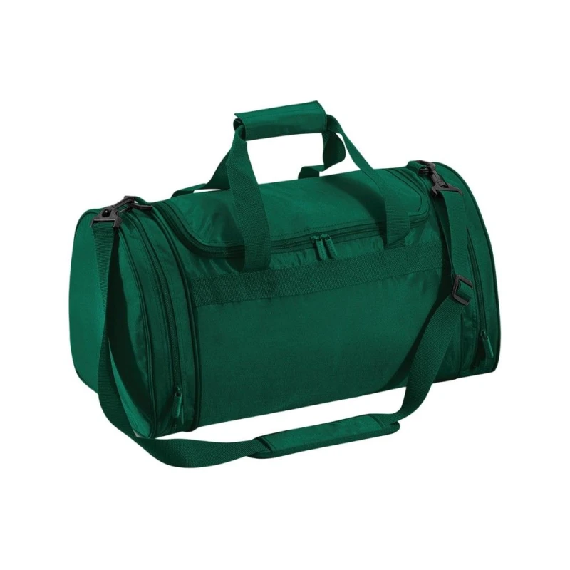 Image of Quadra Mens Plain Sports Holdall in Bottle Green Bottle Green Male