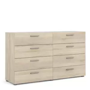 Image of Pepe Wide Chest Of 8 Drawers (4+4) In Oak Effect