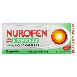 Image of Nurofen Express 200mg Liquid Capsules - 30 Capsules