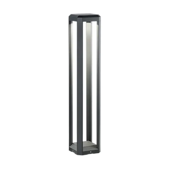 Image of Logone Modern Outdoor Bollard Anthracite 3000K IP65