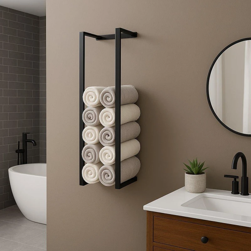 Image of House of Home Towel holder Size:20*15*70CM Black unisex 70x20x15