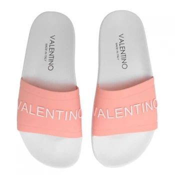 Image of Valentino Shoes Logo Sliders - 370 Pink