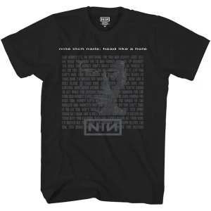 Image of Nine Inch Nails - Head Like A Hole Unisex Medium T-Shirt - Black