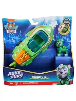 Image of Paw Patrol Aqua Pups Themed Vehicle Rocky, One Colour