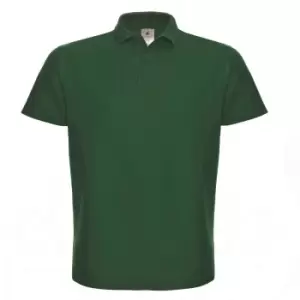 Image of B&C ID.001 Mens Short Sleeve Polo Shirt (S) (Bottle Green)